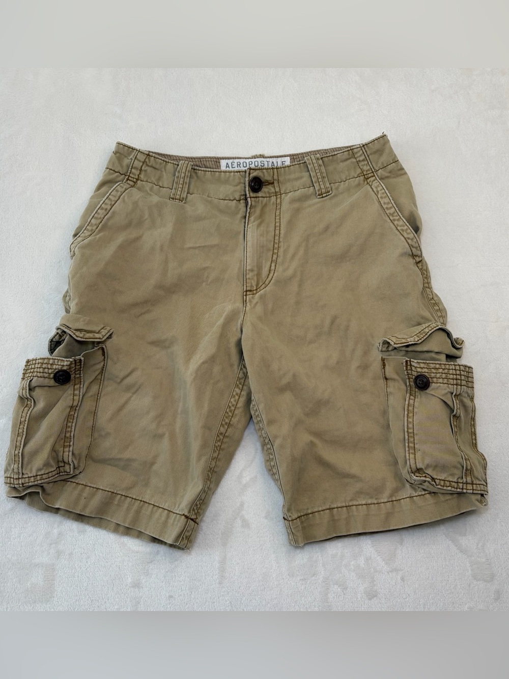 Aeropostale Y2K Cargo Shorts Utility Skater Style Streetwear Gorpcore Men Sz 29